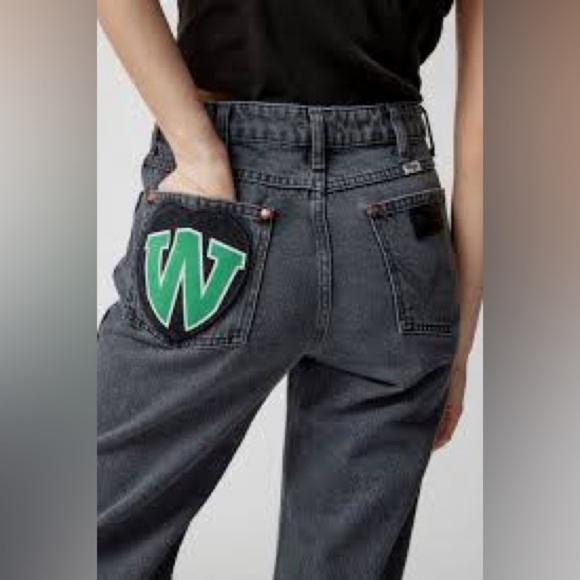 Wrangler Wanderer 622 High Flare Gray Denim Jeans - Picture 15 of 16